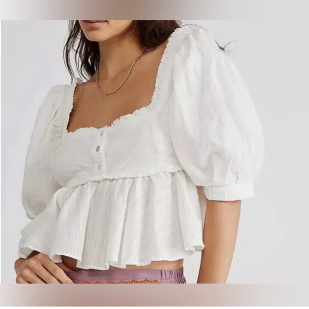 Free People Leave it to Me babydoll blouse